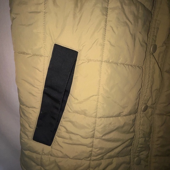 Men's Tan Quilted Vest with Black Details - Picture 2 of 10